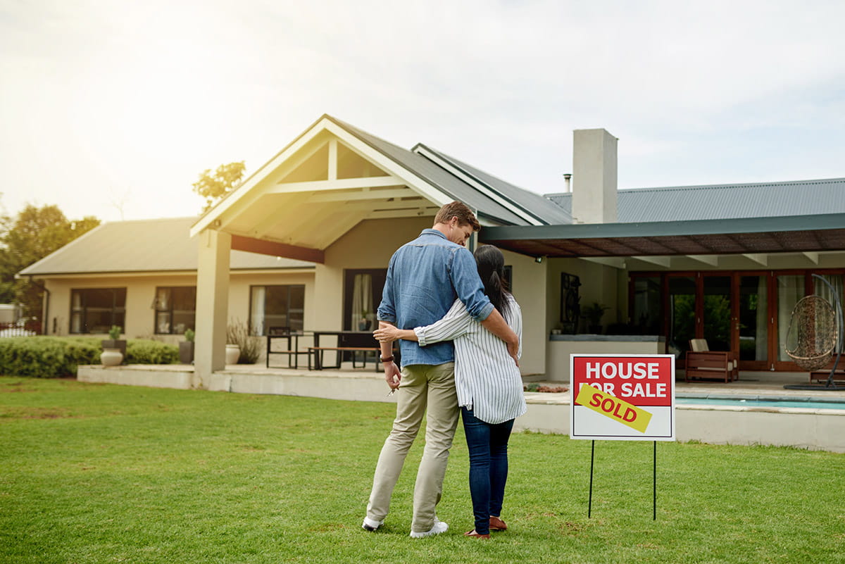 couple with sold residential property